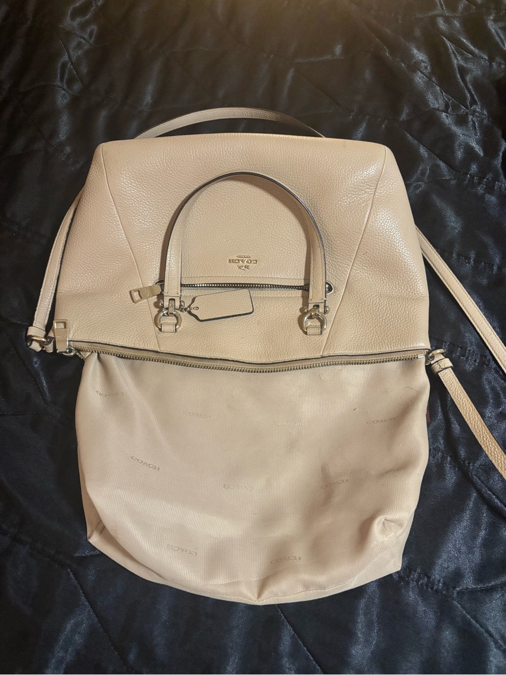 Coach Pebble Leather Satchel in Taupe - Picture 13 of 15